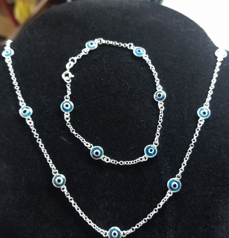 Colar choker em prata 925
