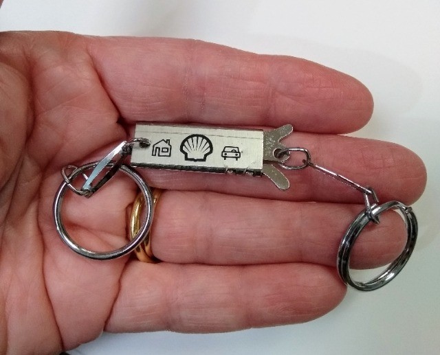Chaveiro Prateado 2 Em 1 - Foto 5