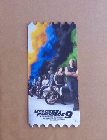 Ingresso Colecionável VELOZES E FURIOSOS 9