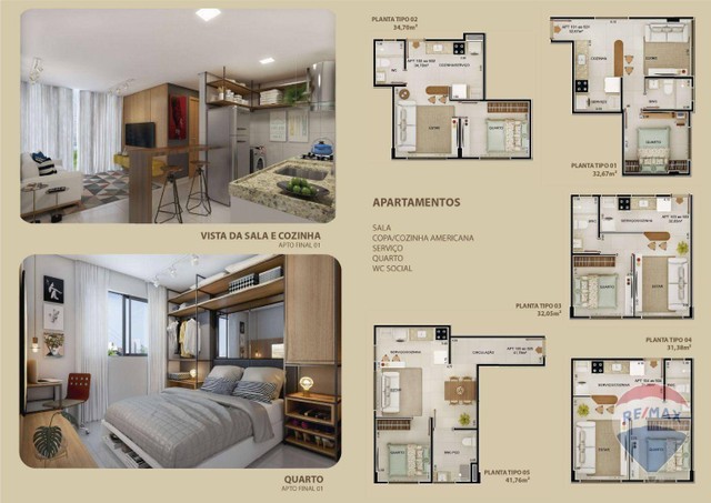 Apartamento com 1 dormitório à venda, 31 m² por R$ 225.000,00 - Tambaú - João Pessoa/PB - Foto 3