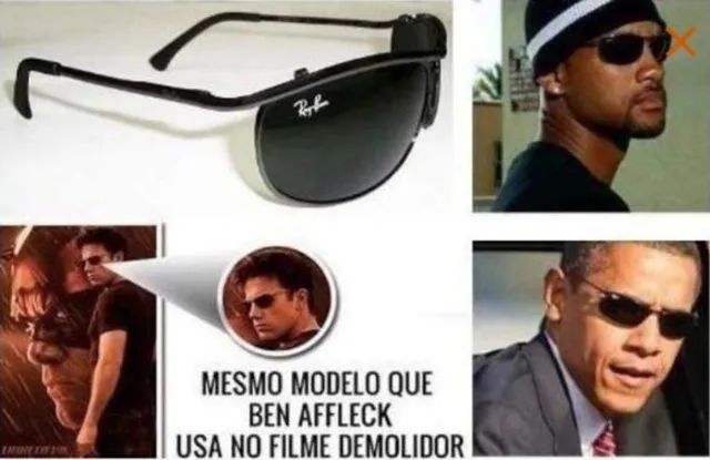 Óculos de Sol Masculino RB Demolidor Preto Premium