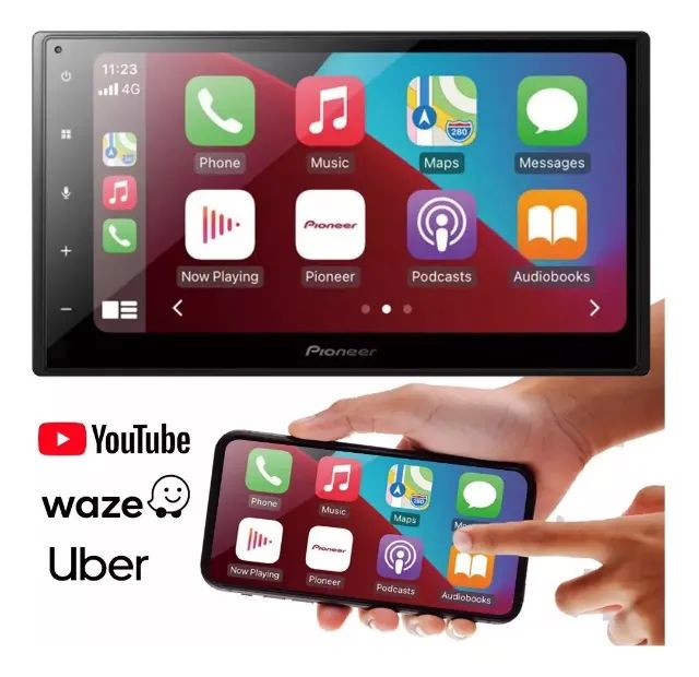 Multimídia Pioneer Dmh-a348bt - Espelhamento iPhone e Android