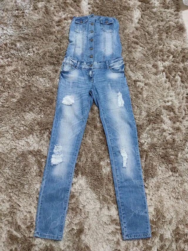 Macacão jeans Tam 38  - Foto 3