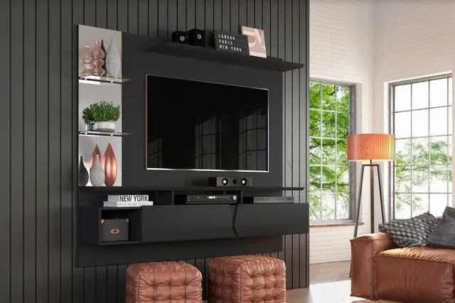 Sala painel home bancada 