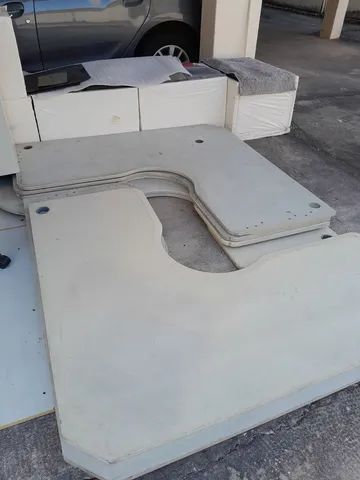 Doação Lote Mesa Em L, de Escritorio, Madeira Maciça - Foto 2