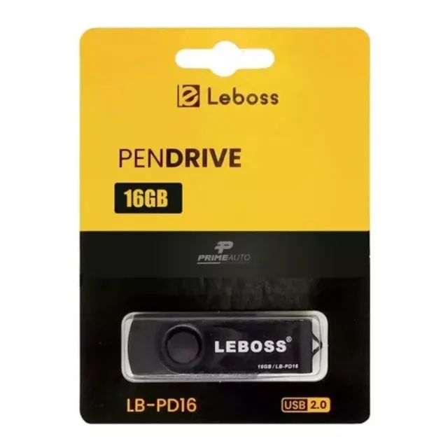 Pen Drive USB 2.0 Slim 16GB Knup Leboss Premium - WZetta