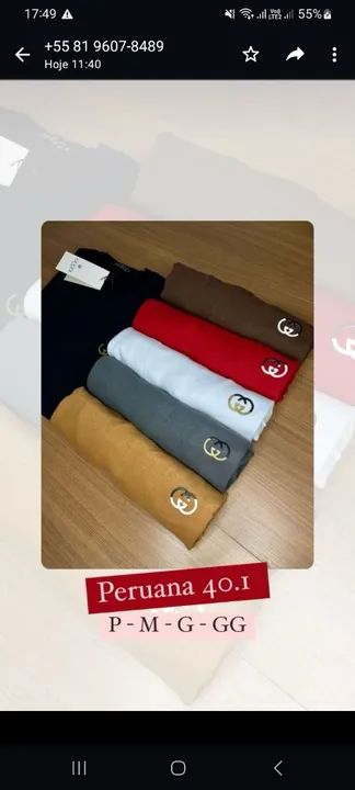 Camiseta malha peruana  - Foto 3
