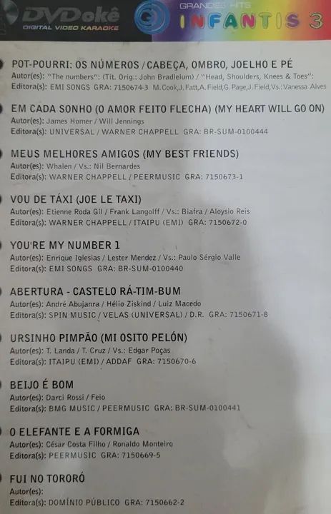 Kit 7 DVDs Caraokê Diversos  - Foto 4