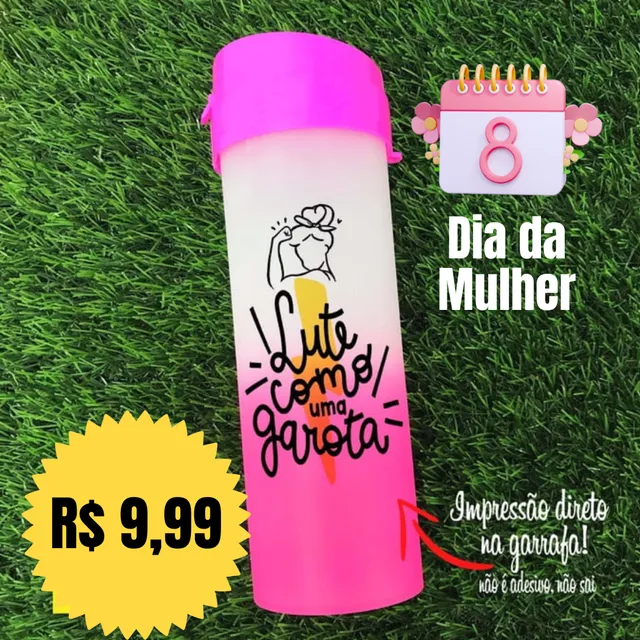 Garrafinhas personalizadas dia da mulher