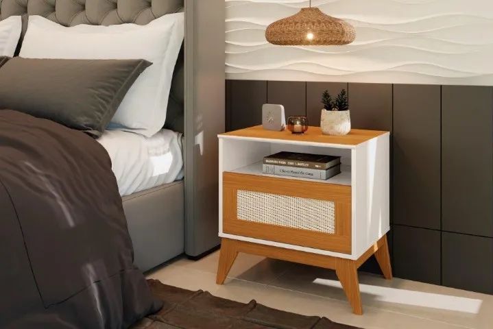 Mesa de Cabeceira CY Modelo Retrô ! Frete e Montagem Grátis.