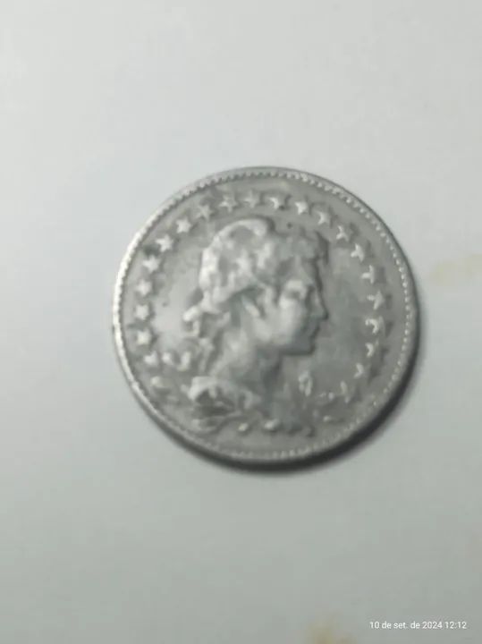 Moeda De 100 Réis De 1929 Brasil República Velha - Foto 2