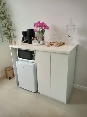 buffet aparador para frigobar com duas portas