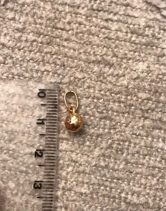 Pingente em ouro 18 k bola de futebol - Foto 5