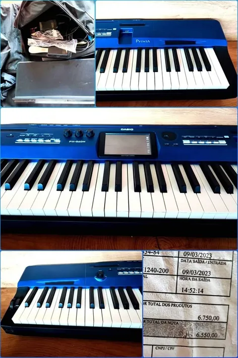 Piano digital Casio Px-560m Privia 88 Teclas. Nota NF, fonte original, sustainer, capa