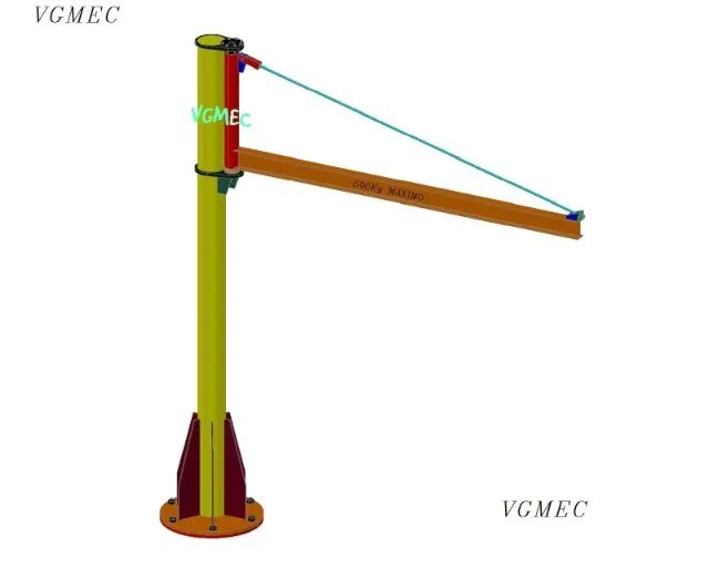 Pórtico Giratório, Braço Giratório de Coluna - Projeto