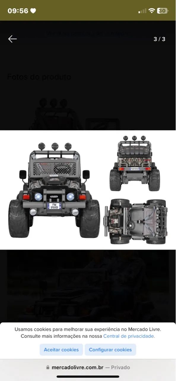  Carro Eletrico Peg Perego Gaucho - Foto 2