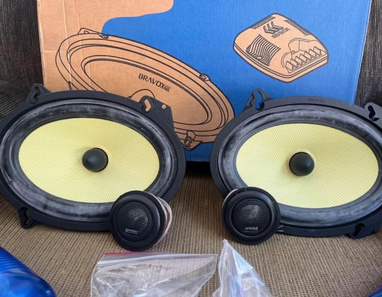 Raro kit duas vias Bravox CS57k Pioneer Focal Sony kenwood JL Áudio Hertz audiobahn - Foto 3
