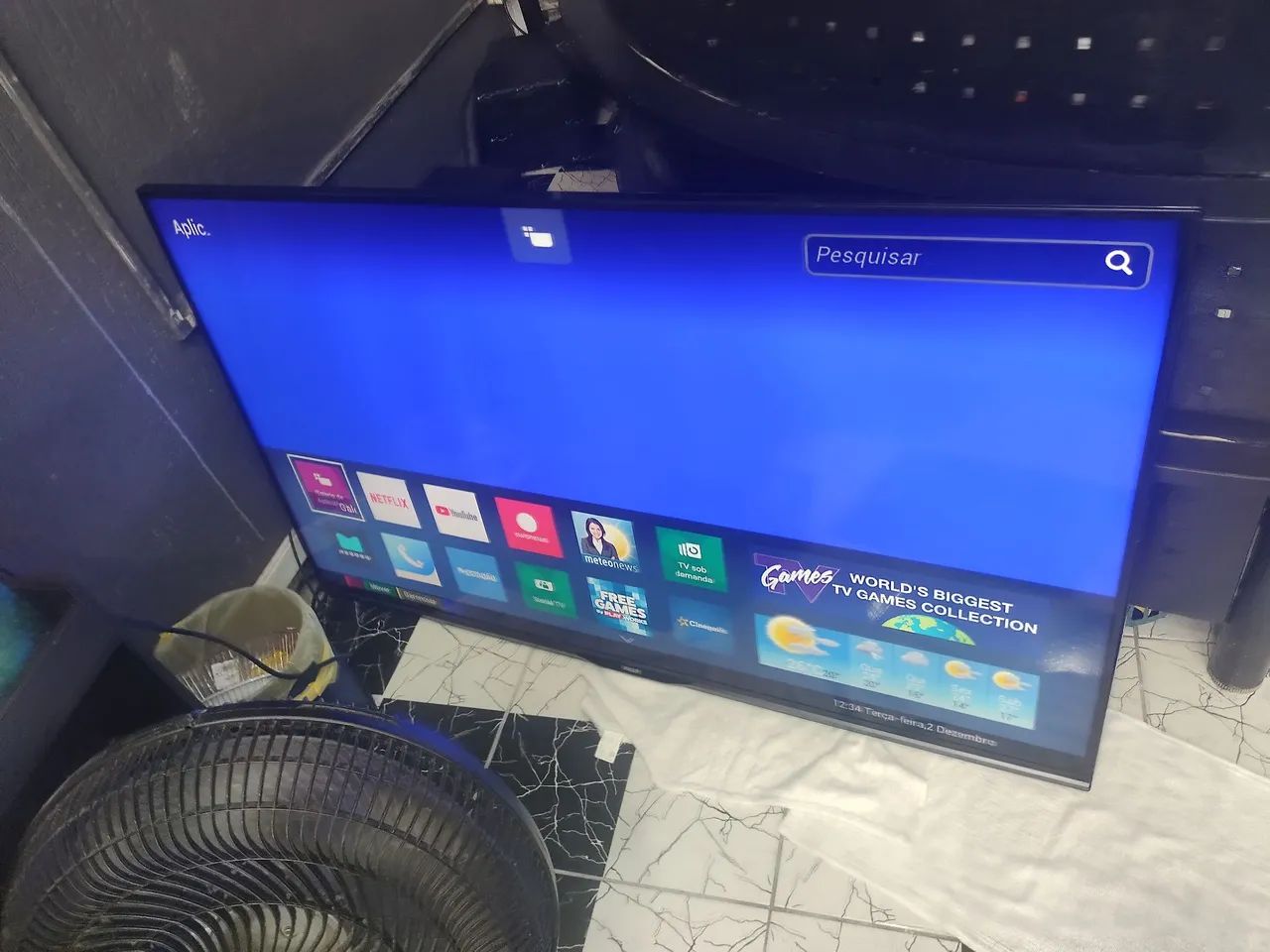 Vendo Smartv Phlips 60 polegadas top de linha em estado de nova R$ 1800,00 - Foto 3