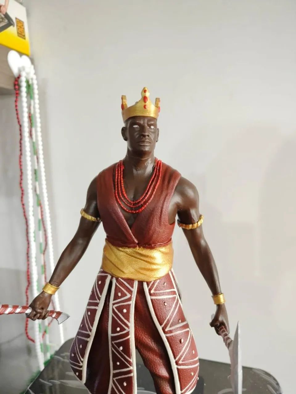 Estátua Xangô 30 cm -  Resina 3D Pintada à Mão (Nova) - Foto 3