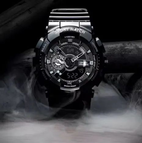 Relógio de pulso Espotivo/ Casual Preto - Foto 2