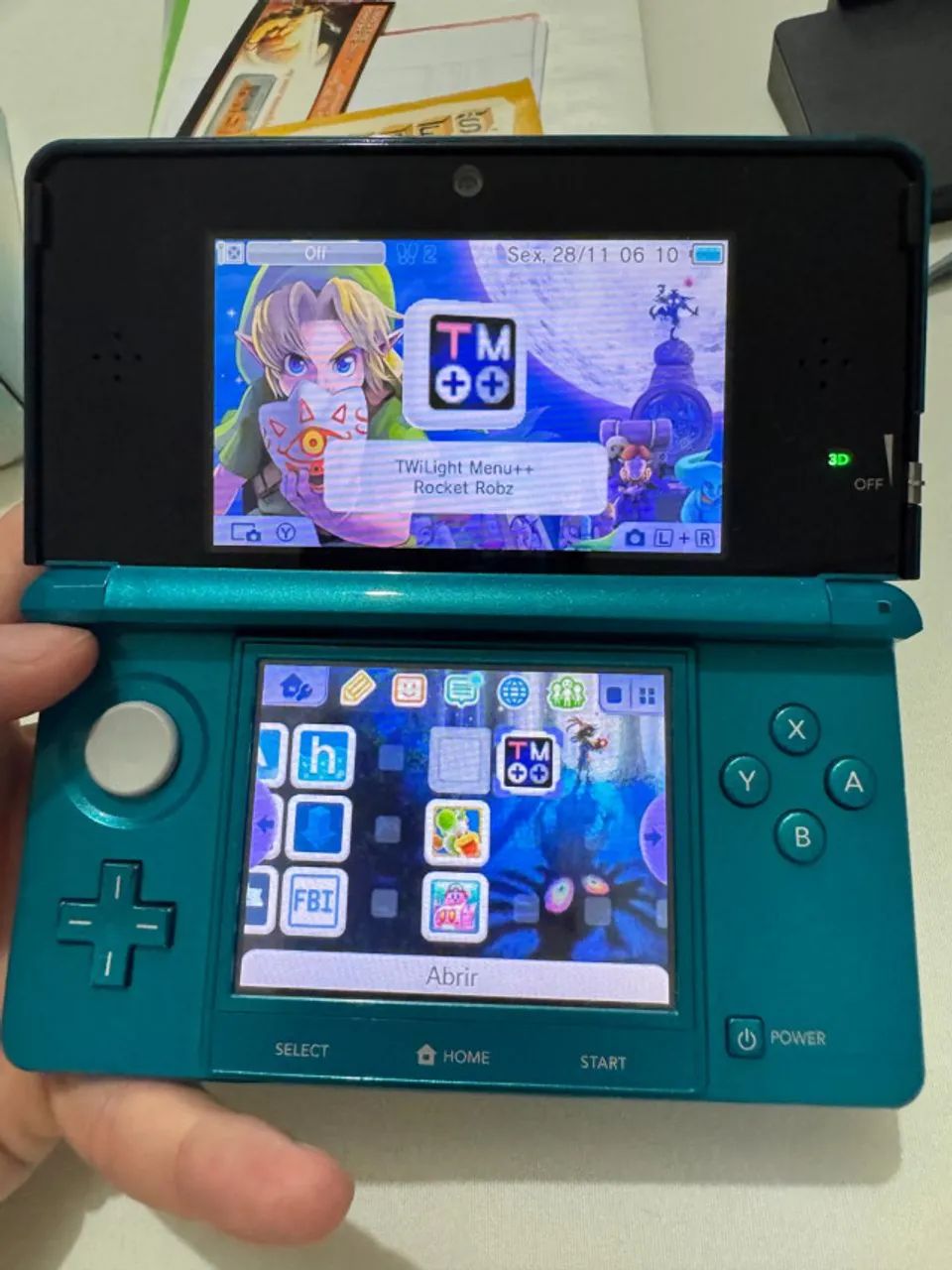 Nintendo 3DS Old + 32GB + Jogo Zelda / Para Colecionador