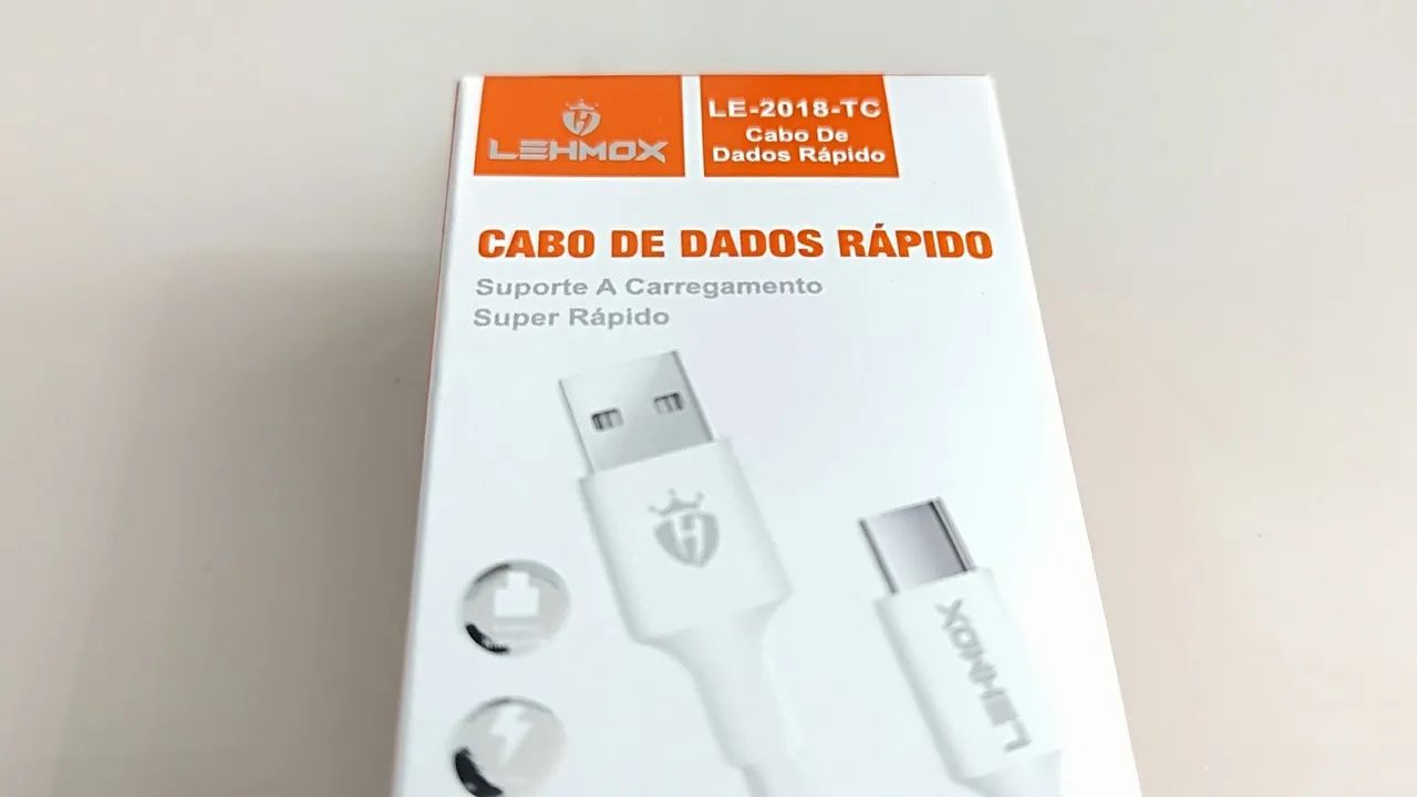 Cabo USB-C para Celular Lehmox  - Novo - Foto 3