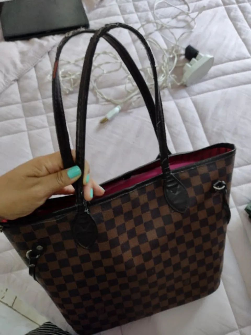 Bolsa Louis Vuitton Damier Ebene Neverfull - Foto 2