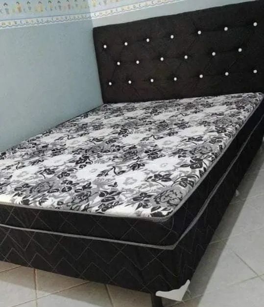Conjunto especial, Cama box + cabeceira nova de fabrica - Foto 3