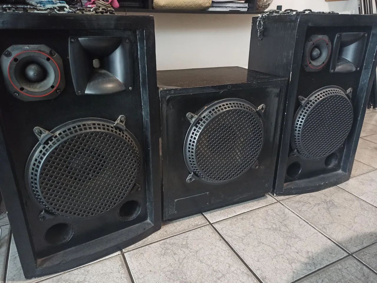 Kit Caixas de Som e Sub - Som potente e de qualidade