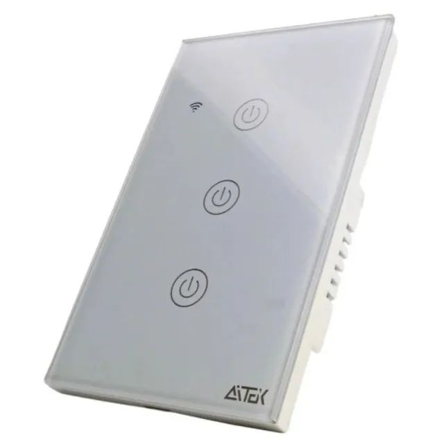 Interruptor Inteligente 3 Botões Touch Wi-Fi