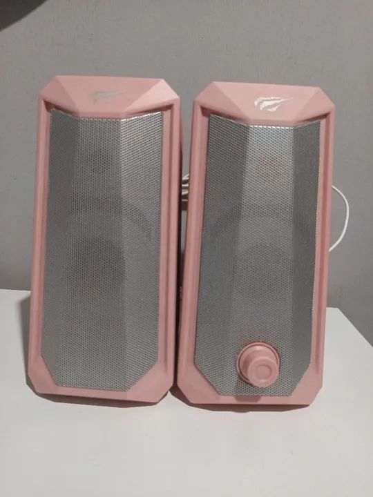 Caixa de Som para computador HAVIT Pink com RGB