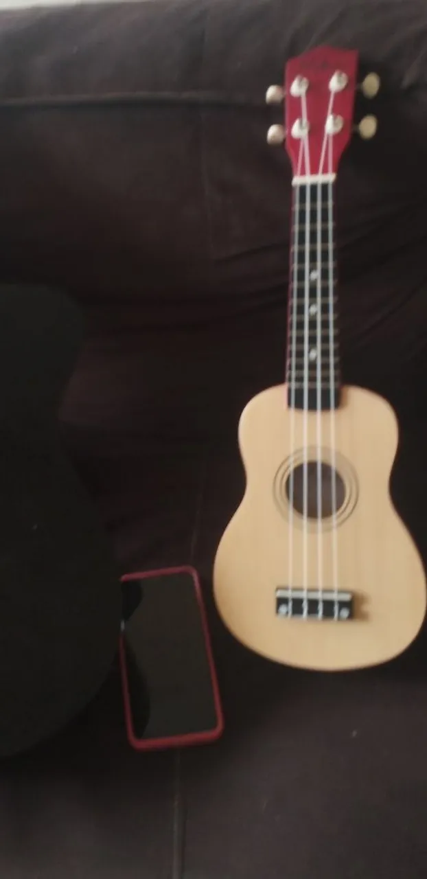 ukulele soprano super novo (tocado uma vez) vem com brindes ACEITO TROCA POR UM CELULAR
