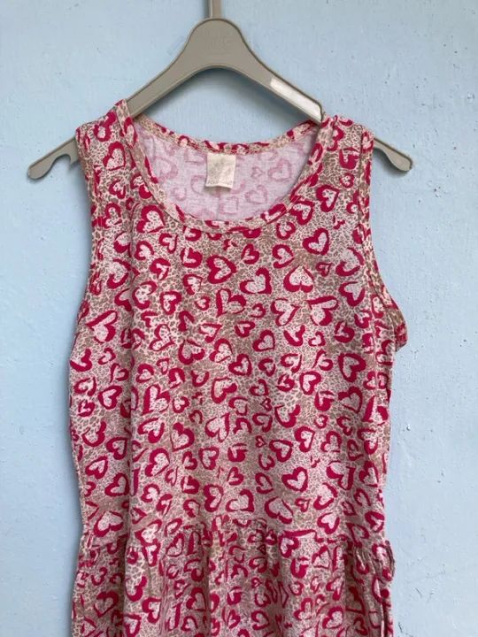 Vestido Infantil Estampado Rosa, Tam 14 - Foto 2