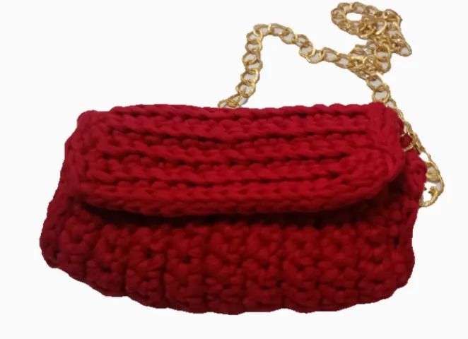 Bolsa de Crochê Vermelha