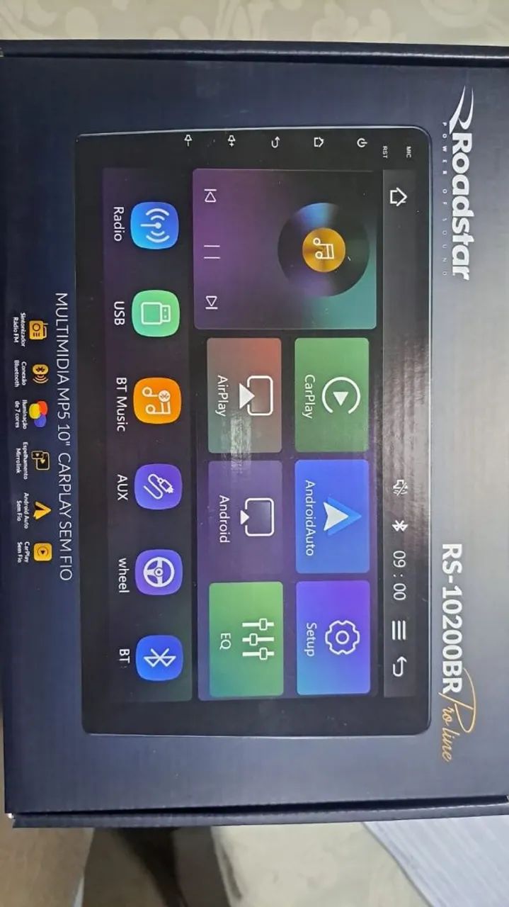Multimídia MP5 10 Polegadas RS10200BR Carplay  - Foto 2