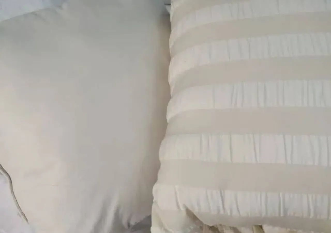 NOVO - Kit cobre leito Edredom Queen Bege 5 peças A Casa - Cama dos sonhos.<br> - Foto 3