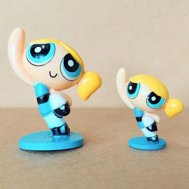 brinquedo - bonecas miniaturas lindinha meninas superpoderosas (usadas)