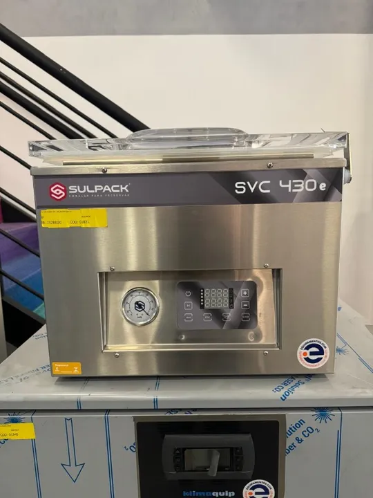 Seladora a vacuo barramento simples Svc 430 Nova