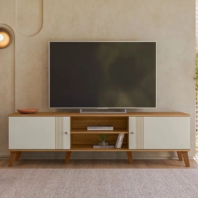 Rack Bancada Denver 1,80m Para Tv até 75 Polegadas