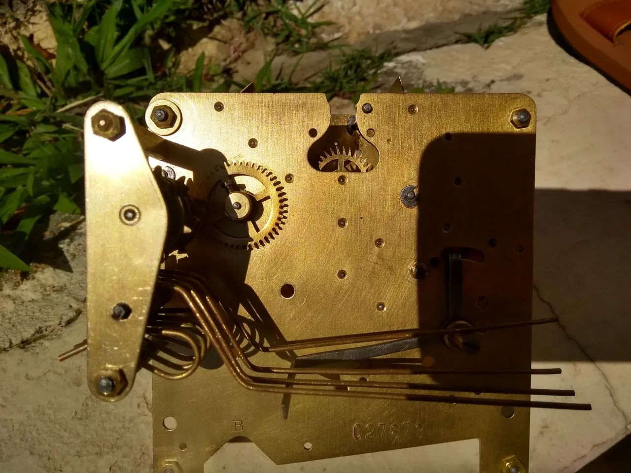 MÁQUINA DE RELÓGIO DE MESA CARRILHÃO WESTMISTER USADA - Foto 5