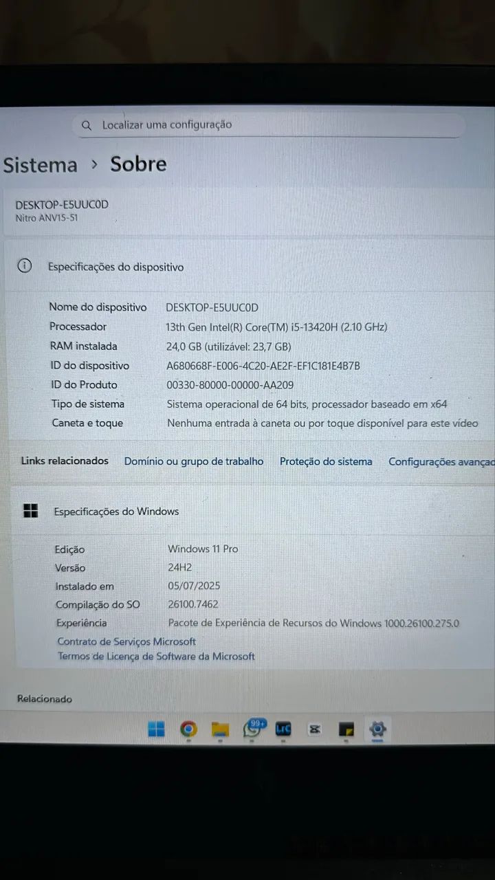 Acer nitro v15