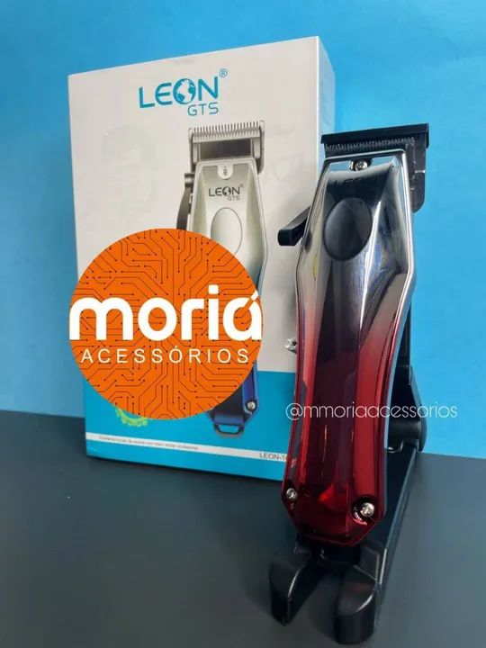 Máquina de Cortar Cabelo Profissional sem fio ajustável recarregável Leon-1602