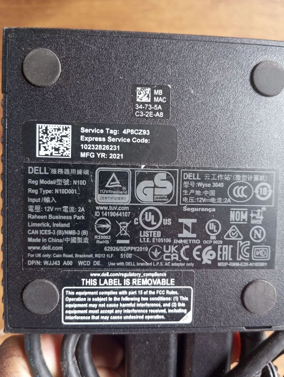 Mini PC Dell Wyse 3040 - Intel Atom x5 - Foto 3