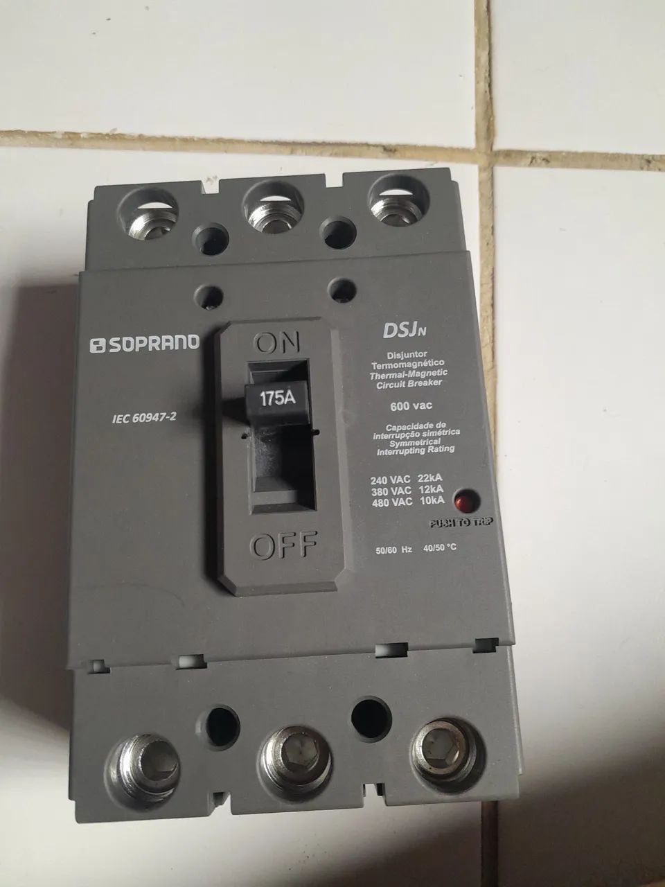 Disjuntor Termomagnético 175A DSJN