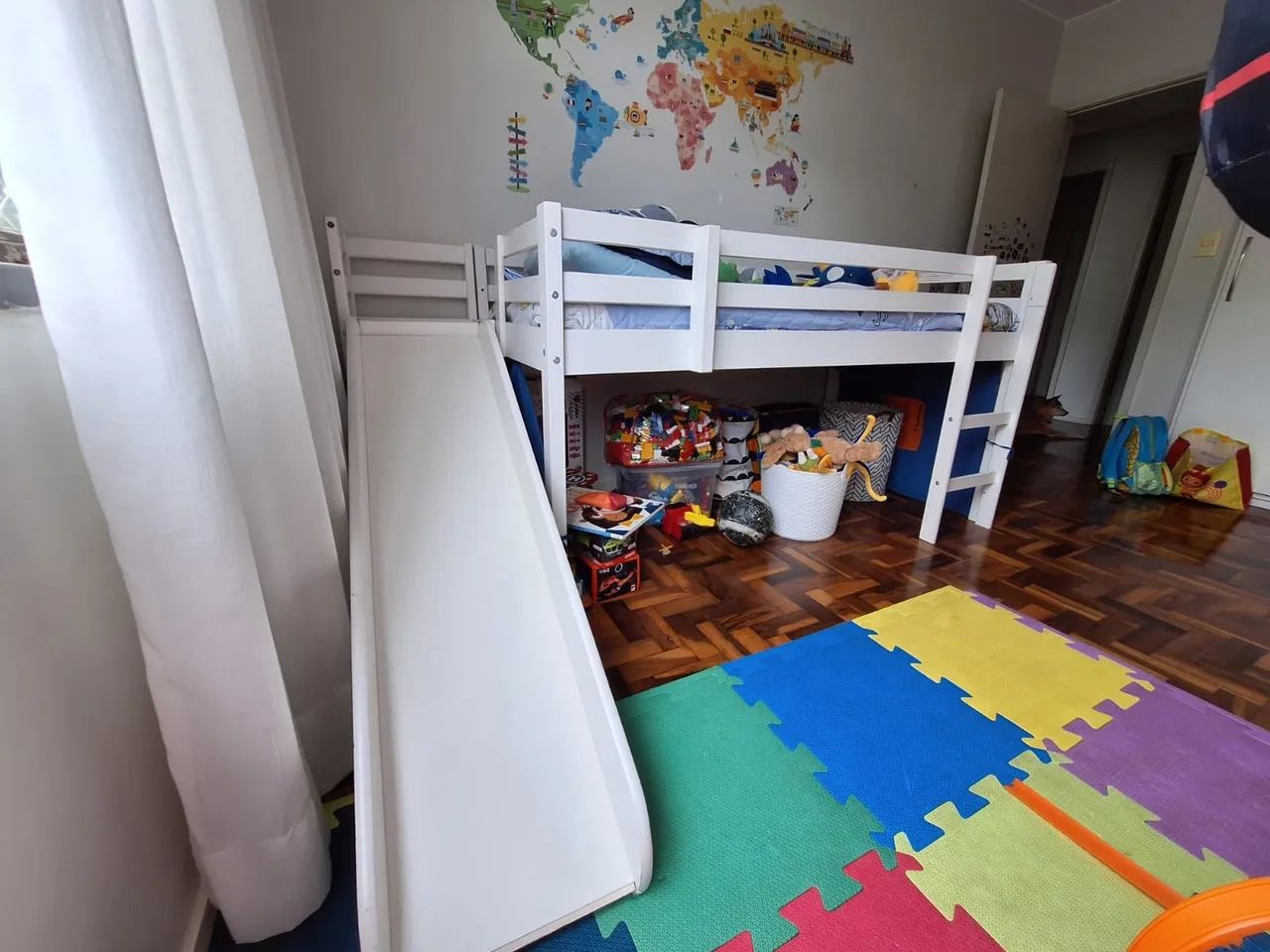 Cama infantil com escorregador (sem colchão) - Foto 2