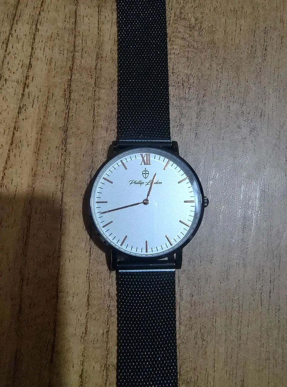 Relógio Masculino Greenwich Mesh White Black 40 mm - Foto 2