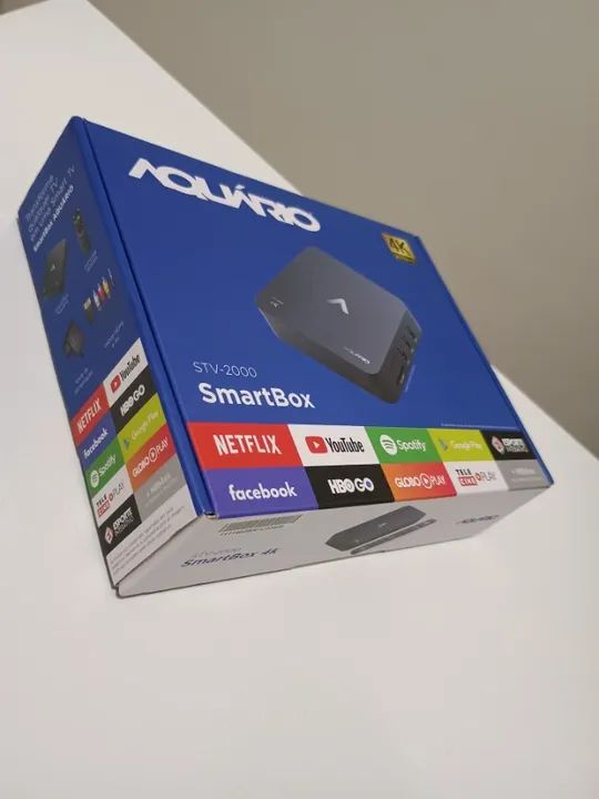 SmartTV box Aquário STV-2000 4K preto 1GB de memória RAM - Foto 6