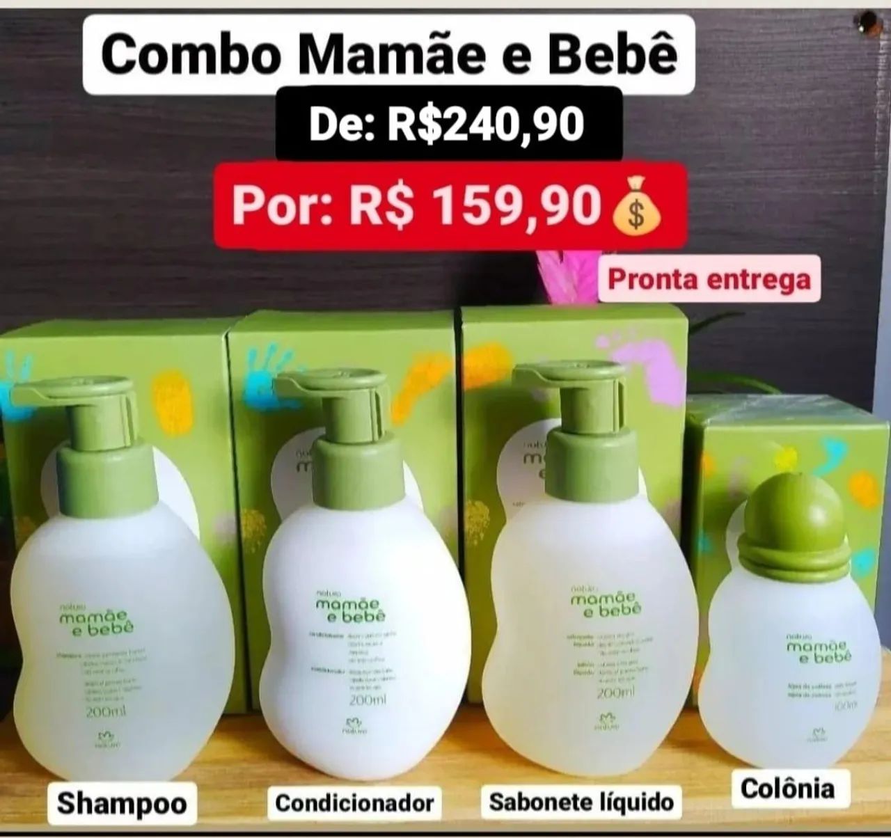 Kit Mamãe e Bebê Natura em promoção 