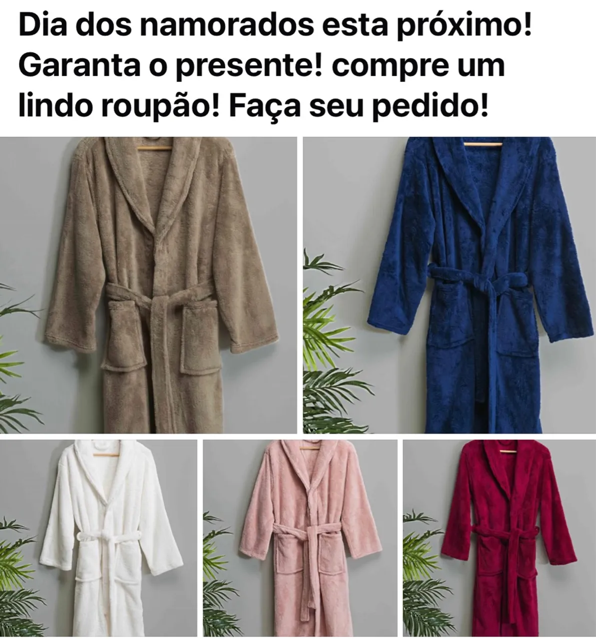 Roupão de banho perfeito para o Dia dos Namorados!