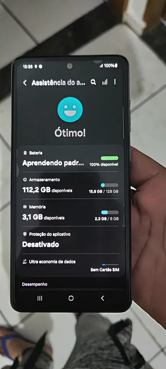 Samsung A72 com 128 GB e 6 RAM
